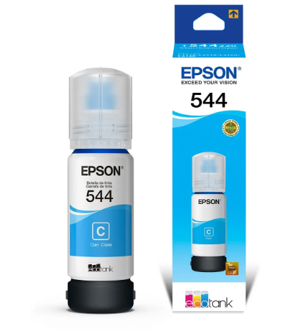 BOTELLA DE TINTA EPSON CYAN PARA ECOTANK L1110, L3110, L3150, L3250, L5590,