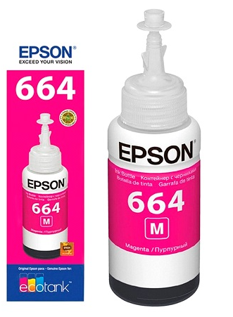 BOTELLA DE TINTA EPSON MAGENTA PARA ECOTANK L110/L200/L210/L220/L350/L355/L365/L375/L555/L565/L575/L16