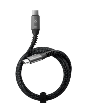 CABLE USB TEL. KLIP XTREME KAC-550 6FT TIPO C-C TRENZADO CARGA R. 100W