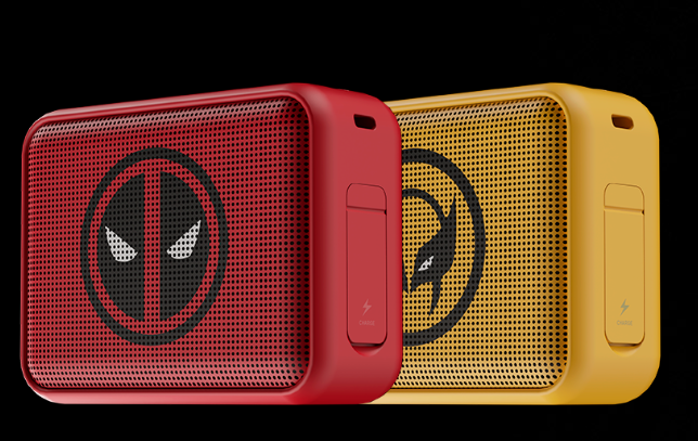 PARLANTE PORTATIL KLIP  BLUETOOTH  2PACK  WOLVERINE/DEADPOOL