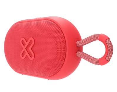 PARLANTE PORTATIL KLIP BLUETOOTH GROOVESPLASH 12H IPX7 ROJO