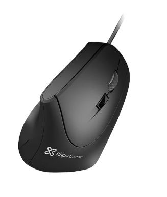 MOUSE USB ERGONOMICO KLIP COLOR NEGRO