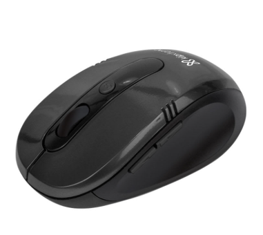 MOUSE INALAMBRICO KLIP VECTOR 6 BOTONES ERGONOMICO COLOR NEGRO