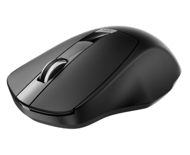 MOUSE INALAMBRICO ERGONOMICO KLIP COLOR NEGRO