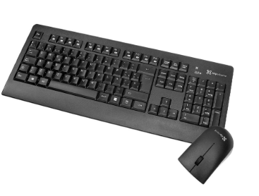 TECLADO Y MOUSE INALAMBRICO KLIP, COLOR NEGRO