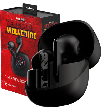 AUDIFONOS BLUETOOTH KLIP EDICIÓN DEADPOOL COLOR NEGRO BT V5.0