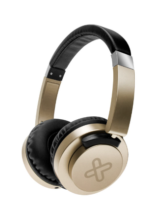 HEADSET KLIPX AKOUSTIK CONEXIÓN 3.5MM CON MICROFONO COLOR  DORADO
