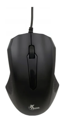 MOUSE USB XTECH OPTICO 3 BOTONES COLOR NEGRO
