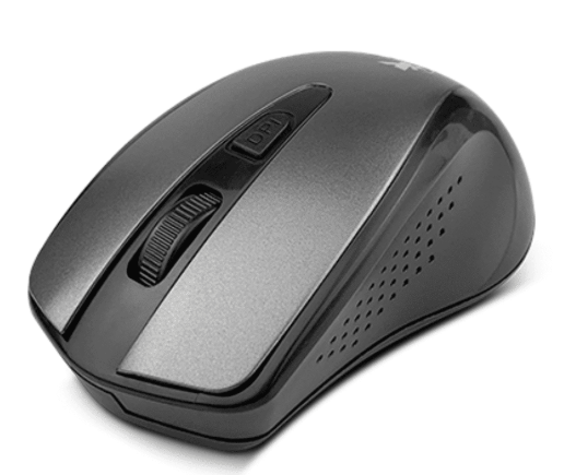 MOUSE INALAMBRICO XTECH OPTICO 4 BOTONES COLOR GRIS