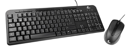 TECLADO Y MOUSE USB XTECH EN ESPAÑOL COLOR NEGRO