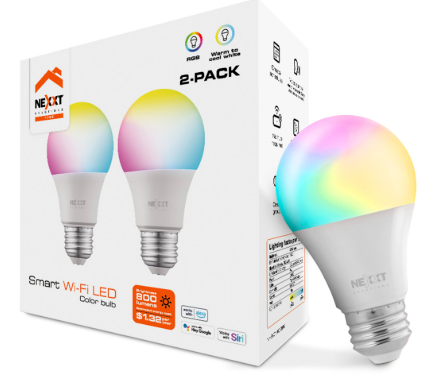 BOMBILLO INTELIGENTE NEXXT WI-FI / SMART HOME DUAL PACK