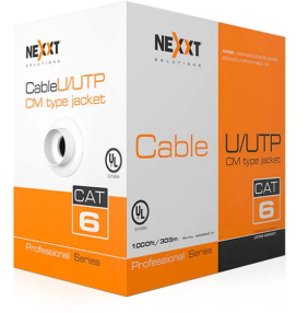 CABLE NEXXT INTERIOR CAT6 UTP GRIS 305MTS