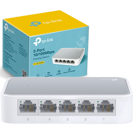SWITCH TP-LINK 5 PUERTOS 10/100 MBPS DE ESCRITORIO