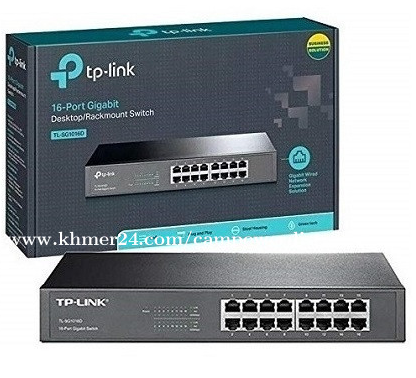 SWITCH TP-LINK 16 PUERTOS 10/100 MBPS DE ESCRITORIO Y RACK