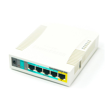 ROUTER MIKROTiK RB951UI-2HND, 1 PUERTO USB, WIFI 2.4 GHz, COBERTURA ANTENA 2.5