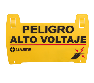 ROTULOS DE CERCA ELECTRICA LINSEG PELIGRO ALTO VOLTAJE