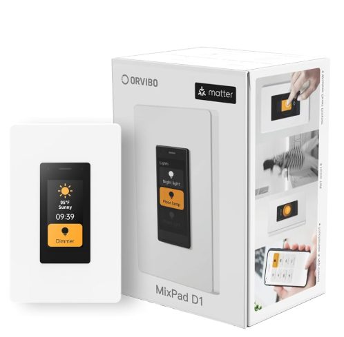 INTERRUPTOR ORVIBO DE ATENUACION INTELIGENTE FUNCIONA CON APPLE HOME, ALEXA Y GOOGLE HOMECON PANTALLA DE CLIMA MONITOREO DE ENERGIA UN SOLO POLO REQUIERE, CABLE NEUTRO