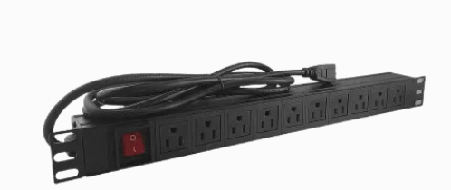 PDU DE 10 TOMAS, HORIZONTAL, 1U, 2Mts.