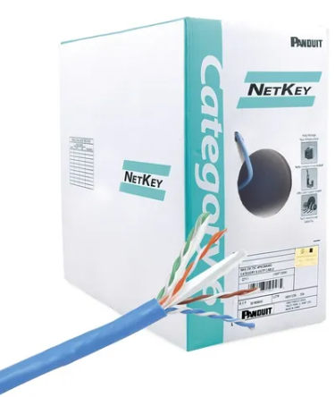 CABLE PANDUIT NK CAT6 INT FULL COBRE COLOR AZUL ROLLO