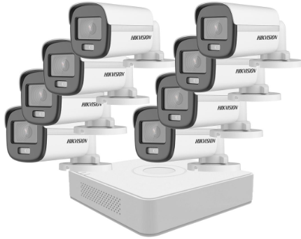 KIT FB CCTV 8 COLOR VU 2MP SILVER