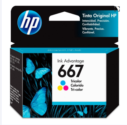 CARTUCHO ORIGINAL HP 667 COLOR 3YM78AL