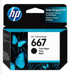 CARTUCHO ORIGINAL HP 667 NEGRO 3YM79AL