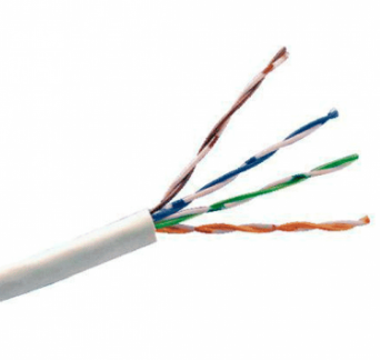 CABLE DAHUA INTERIOR CAT6 UTP FULL 100% COBRE BLANCO UNIDAD POR METRO