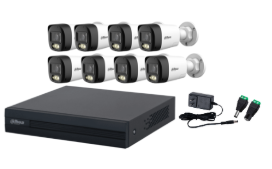 KIT DAHUA 1080 DVR 8CH 8 CAMARAS BULLET BIDIRECCIONAL