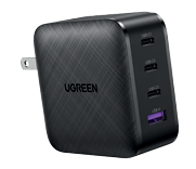 ADAPTADOR DE CORRIENTE 3USB-C 1USB CARGA RAPIDA 65W