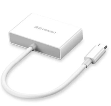 CONVERTIDOR USB-C UGREEN A HDMI+VGA (BLANCO)