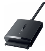 ADAPTADOR USB-A 3.0 SATA III UGREEN DISCO DURO A USB 3.0 3.5" (NEGRO)