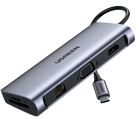 HUB UGREEN USB-C 10 PUERTOS (GRIS)