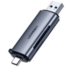 LECTOR DE MEMORIA UGREEN USB SD/MICRO SD/USB-C