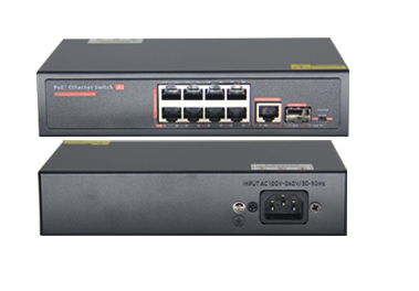 SWITCH POE FOLKSAFE 8 PUERTOS  10/100 Mbps EXTRA 1 PORT 10/100/1000 Mbps,1 SFP,110W