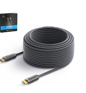 CABLE HDMI 4K DE 100 FT CABLE HDMI DE FIBRA OPTICA UNIDIRECCIONAL DE ALTA VELOCIDAD COMPATIBLE CON PC PORTATIL