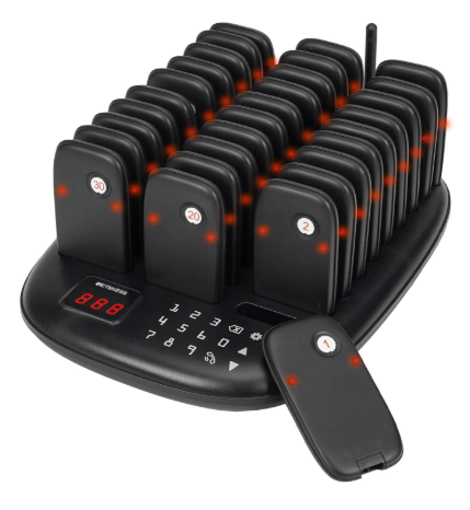 SISTEMA LOCALIZACION PARA RESTAURANTE PAGER 30 BEEPERS