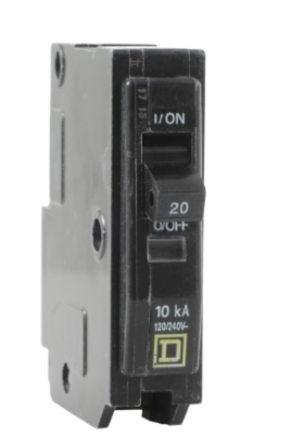 BREAKER SQUARE UNIPOLAR 20 AMP D QO120