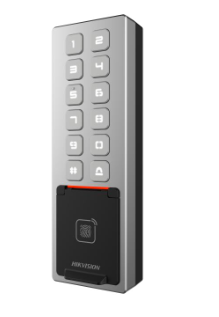 TERMINAL DE CONTROL DE ACCESO HIKVISION TARJETAS RFID EM 3,000 HUELLAS 10,000 TARJETAS 100,000 REGISTROS IP65 Y IK08 12MG
