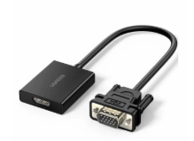 CONVERTIDOR VGA A HDMI NEGRO CM513 UGREEN