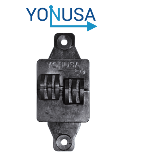 AISLADOR DE PASO YONUSA NEGRO PARA USO CONTORNILLO PARA CERCA ELECTRICA