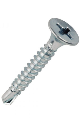 TORNILLO DE PUNTA BROCA ZINC BLANCO