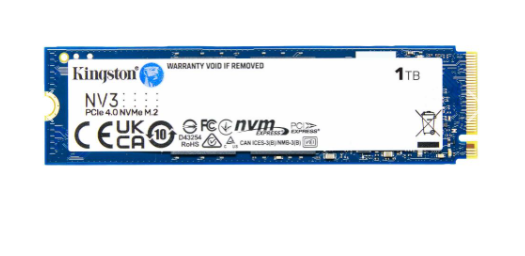 UNIDAD DE ESTADO SOLIDO KINGSTON 1TB M.2 2280 NV3 NVME PCIE 4.0 X4 /LECTURA 6.000MB