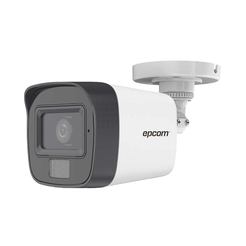CAMARA EPCOM BALA TURBO DUAL LIGHT HD 2.8MP 30MTS IR Y LUZ BLANCA CON AUDIO METAL IP67