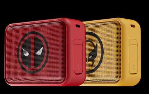 [KBS-025MD-2PK] PARLANTE PORTATIL KLIP  BLUETOOTH  2PACK  WOLVERINE/DEADPOOL