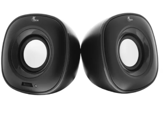 [XTS-115BK] PARLANTE 2.0 CONEXIÓN USB/3.5MM  XTECH COLOR NEGRO