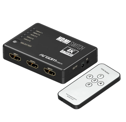 [ARG-AV-5125] SWITCH ARGOM HDMI 5 PUERTOS 4K