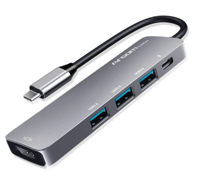 [ARG-UB-0185] HUB USB ARGOM TIPO-C 5 EN 1 / 3 USB 3.0 / 1 USB TIPO-C / 1 HDMI