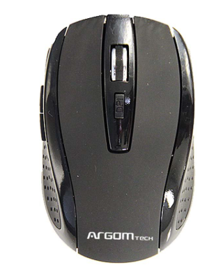 [ARG-MS-0032B] MOUSE INALAMBRICO ARGOM DE 800 Y 1600 DPI/ COLOR NEGRO