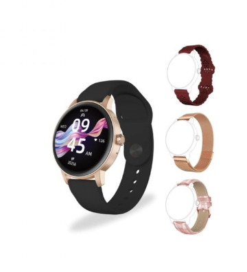 [ARG-WT-6030RG] SMART WATCH ARGOM C30 ROSE GOLD/ 1.30" / IP67 / 4 BANDAS INCLUIDAS