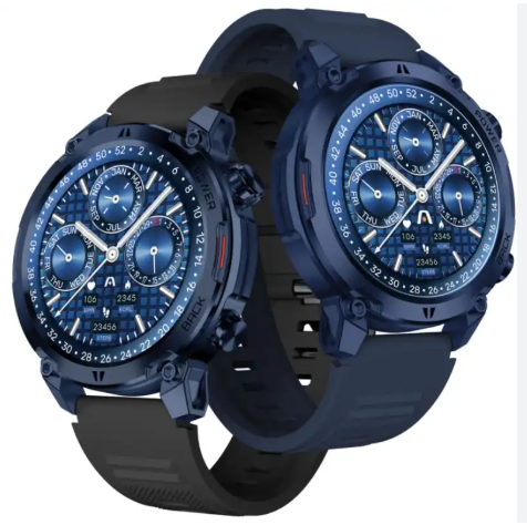 [ARG-WT-6070BL] SMART WATCH ARGOM C70 BLACK/ 1.39" / IP67 / BANDAS AZUL Y NEGRA